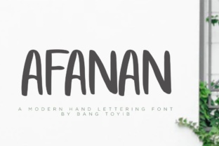 Afanan: The Perfect Handmade Brush Font for Your Craft Business