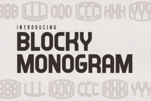 Blocky Monogram Review: A Bold Decorative Typeface for Brand Identity