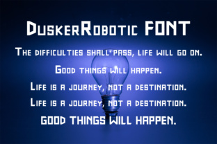 DuskerRobotic: The Perfect Tech-Style Typeface for Modern Branding