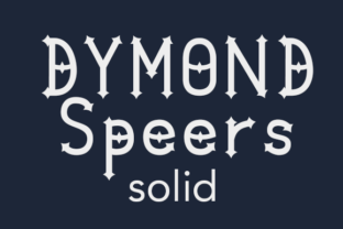 Dymond Speers Solid: A Medieval Gothic Typeface for Bold Brand Identity