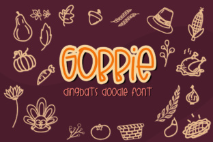 Gobbie: A Thanksgiving-Themed Dingbat Font for Festive Branding