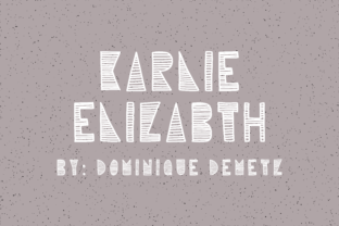 Karlie Elizabeth: A Playful Typeface for Youthful Brand Identity