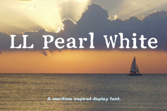 LL Pearl White: A Serif Typeface for Grunge-Inspired Campaign Design
