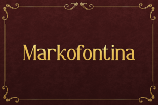 Markofontina: A Classic Serif Typeface for Thoughtful Branding