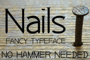 Nails: The Premium Decorative Typeface for High-Impact Campaigns