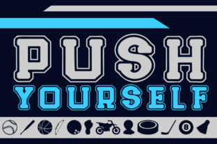 Push Yourself: A Sporty Typeface for Dynamic Editorial Design