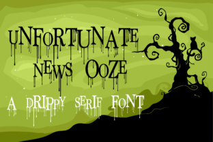 Unfortunate News Ooze: The Quirky Serif Font for Handmade Labels and Stickers