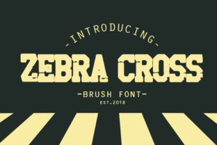 Zebra Cross: The Bold Brush Font for Authentic Brand Identities