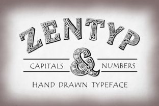 Zentyp Typeface: A Handcrafted Decorative Font for Digital Branding